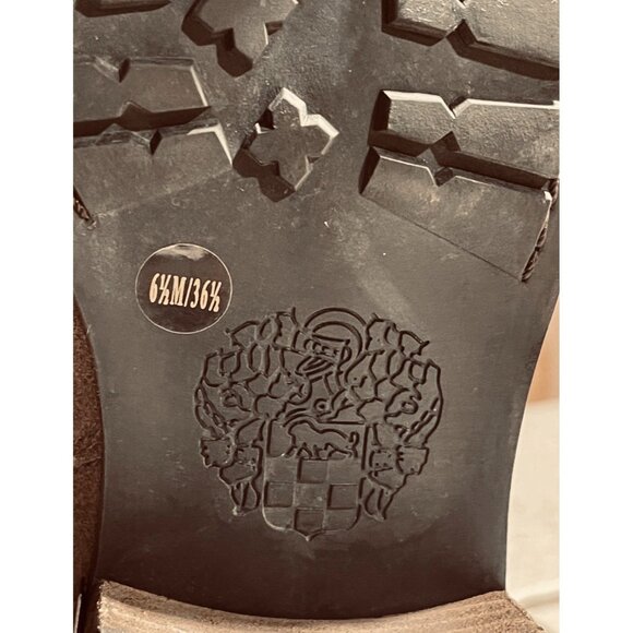 Vince Camuto VC Webey Womens Tan Suede Ankle Boots 6.5M Strappy Buckle w Zippers - Picture 8 of 9